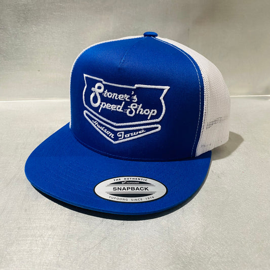 Yupoong Snapback Royal Blue Shield Logo